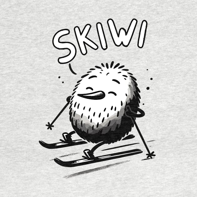 Chillout Skiwi Kiwi Bird (Back Print) by DoodleDashDesigns